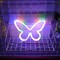 Summer Butterfly Neon Sign, USB or 3-AA Battery Powered LED Tabletop Decoration for Summer Decor